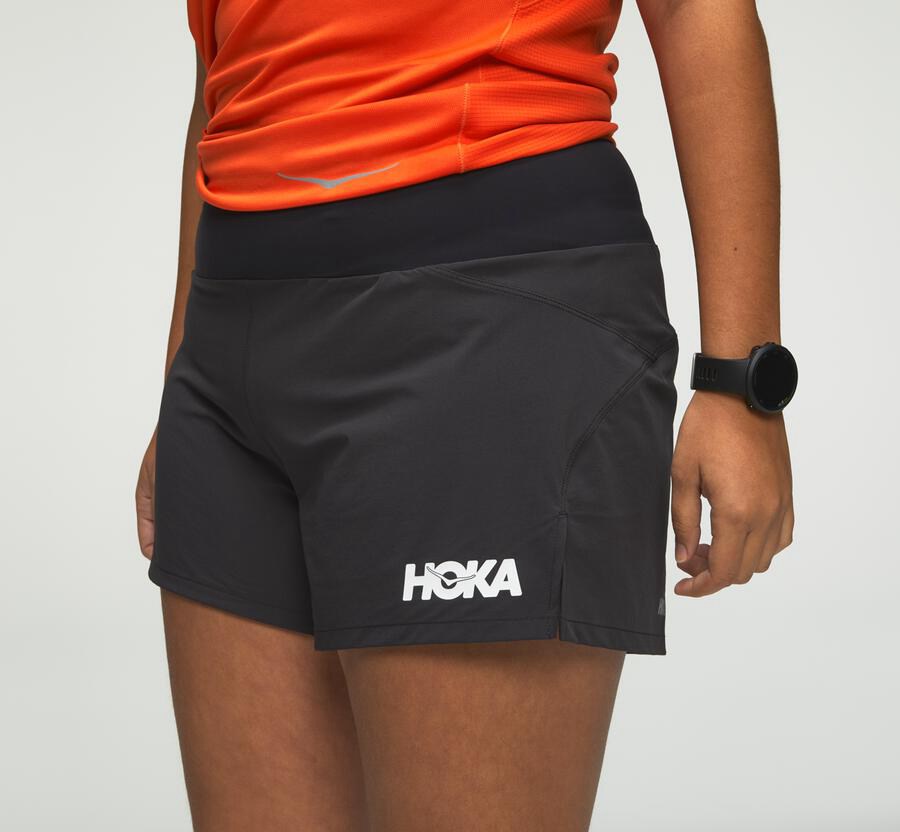 Shorts Womens - Hoka One One Performance - Black - XYJILGR-10